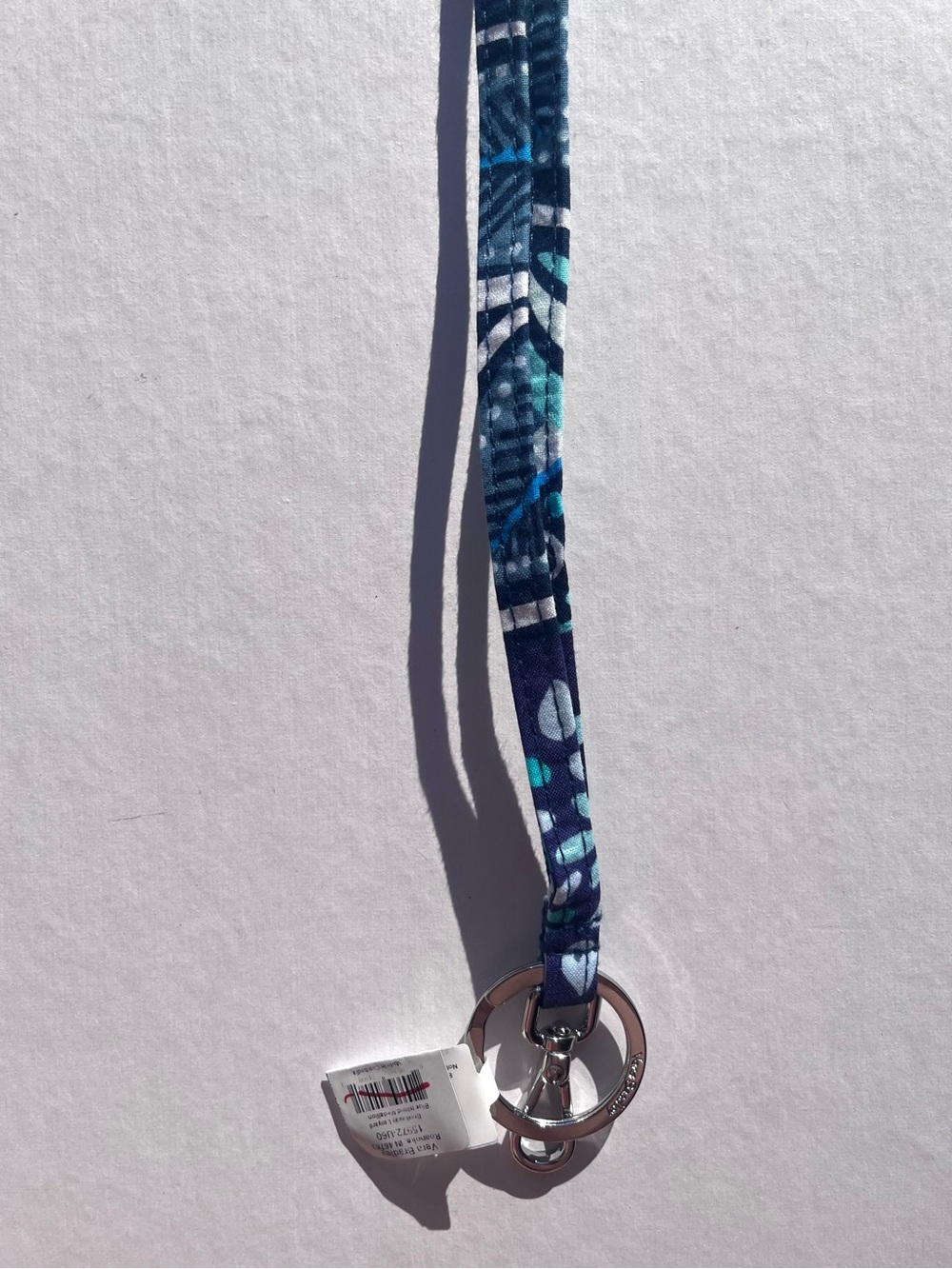 Vera Bradley Women’s Breakaway Lanyard in Blue Island Medallion NWT Key Holder